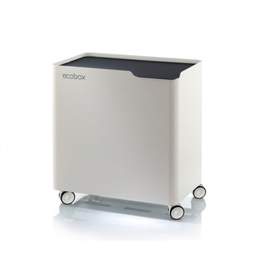 Poubelle de tri 60 L design, intérieure, roulettes et fermeture douce, ECOBOX DON HIERRO