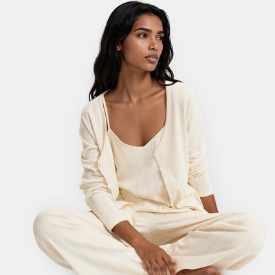 3 Piece Knitted Pointelle Pyjamas LA REDOUTE COLLECTIONS