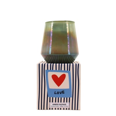 Bougie parfumée verre lustré 480g avec boite cadeau ORNAMI