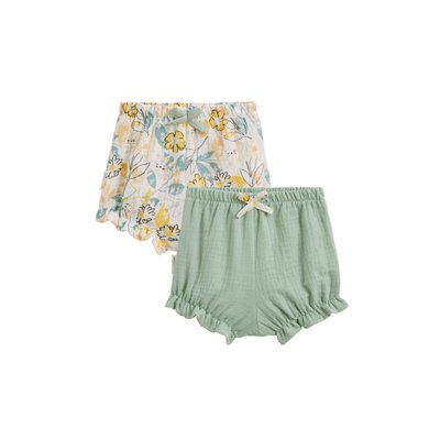Lot de 2 bloomers bébé en gaze de coton CAPUCINE PETIT BEGUIN