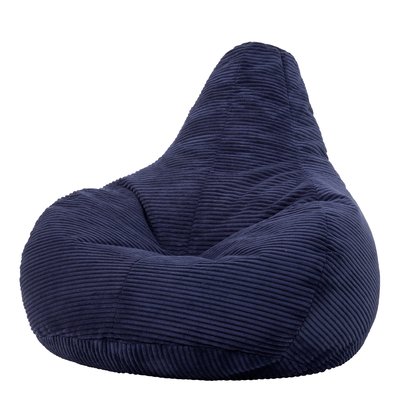 Pouf à dossier incliné velours côtelé Oeko-Tex® - DALTON ICON