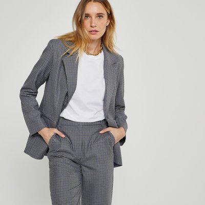 Checked Oversized Boyfriend Blazer LA REDOUTE COLLECTIONS