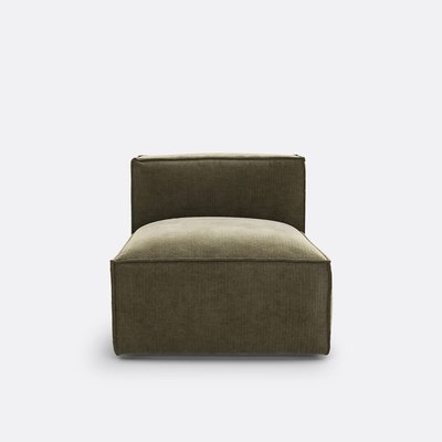 Modulaire fauteuil in vintage ribfluweel, Seven LA REDOUTE INTERIEURS