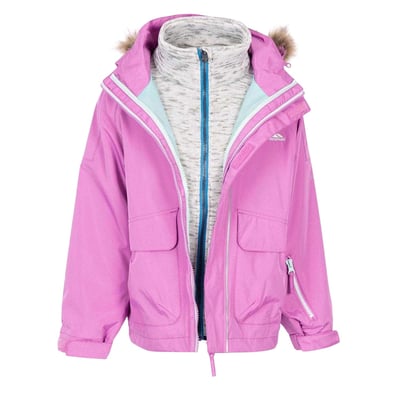 Veste 3-en-1 à capuche amovible et doublure polaire motif/style uni TRESPASS