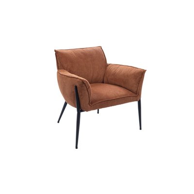 Fauteuil de salon en velours chenille - BRIT AMADEUS