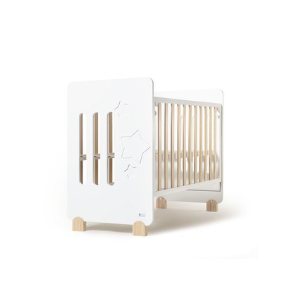 Lit Bébé pour Matelas 60x120-Etoile-Nature Color INTERBABY
