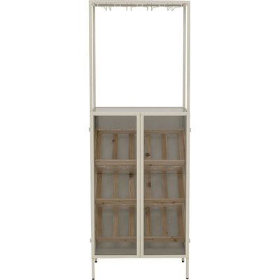 Porte-bouteilles en acier et verre 170x60, PORTO KARE DESIGN