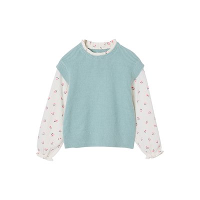 Pull 2 en 1 manches VERTBAUDET