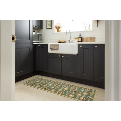 Multi Floral Sage Indoor Runner Mat MY MAT