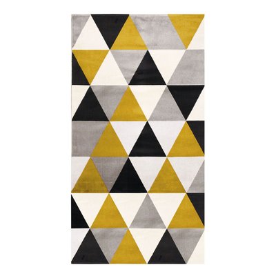Tapis toucher laineux motif triangles  GEO SCANDI THE DECO FACTORY