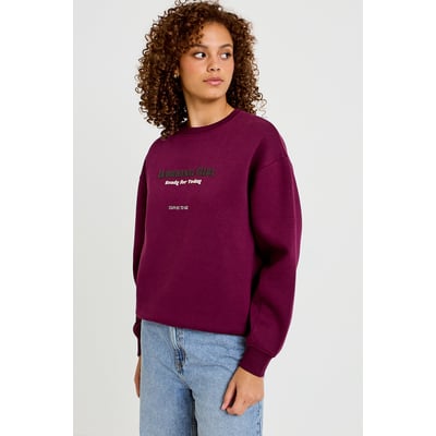 Sweat oversize col rond manches longues CACHE CACHE