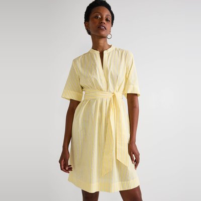Robe a rayure jaune femme La Redoute