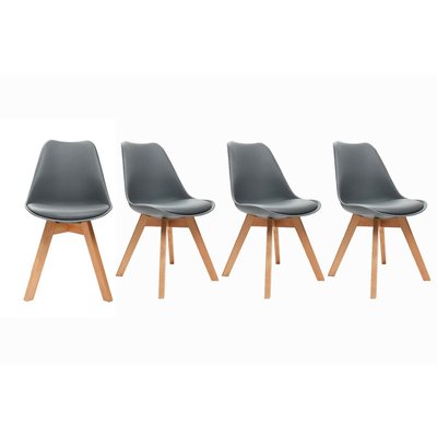 Chaises scandinaves (lot de 4) PAULINE MILIBOO