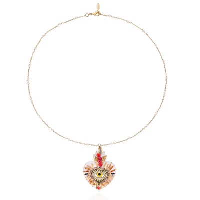 Collier avec charm central et perles FORTUNA HIPANEMA