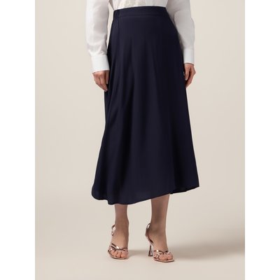 Jupe évasée réalisée en toile de viscose OLTRE