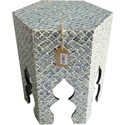 table d'appoint capiz   style contemporain bois RECOLLECTION