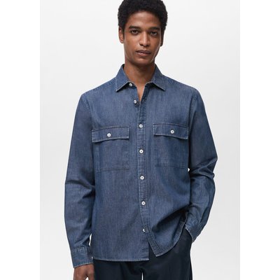 Chemise chambray 100 % coton MANGO MAN