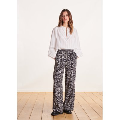 Pantalon fluide à imprimé et taille élastique LA FEE MARABOUTEE