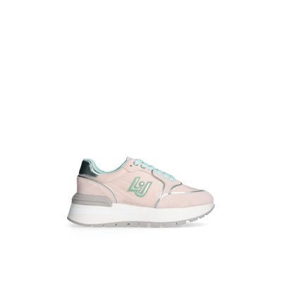 Sneakers à plateforme en daim et nylon LIU JO