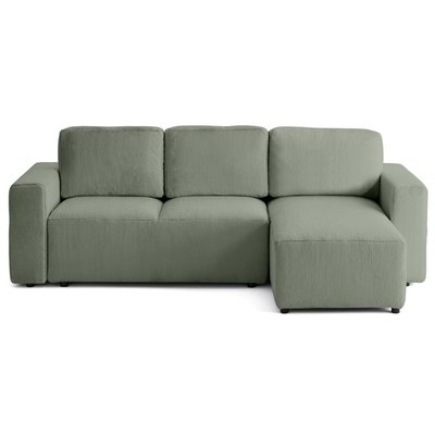 Canapé d'Angle Convertible en velours 4 places - LIVY LISA DESIGN