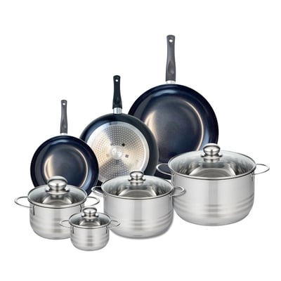 3 poêles 20/24/28cm + 4 faitouts 12/16/20/24cm PRIMA BRILLANT ELO