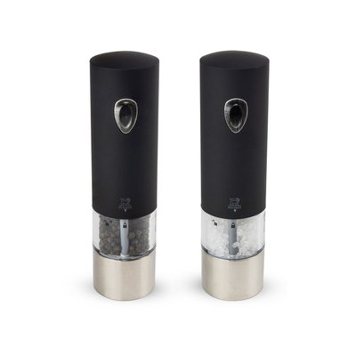Duo de moulin à poivre et sel électrique PEUGEOT Noir 20cm Lenix