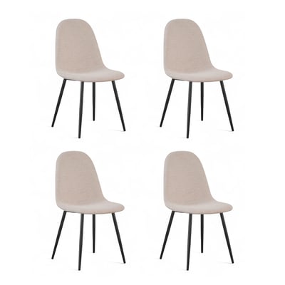 Chaise repas tissu écru ZAGO