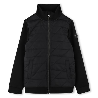 Cardigan bimatière zippé BOSS KIDSWEAR