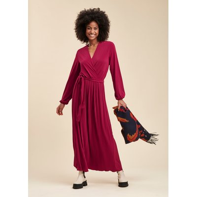 Robe longue jersey plissé LA FEE MARABOUTEE