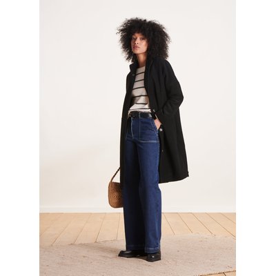 Manteau en laine avec petit col LA FEE MARABOUTEE