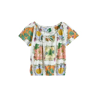 T-shirt à ourlet boule et encolure dégagée NEXT