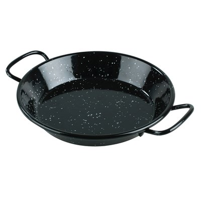 Plat pour paëlla 36 cm en acier émaille LACOR