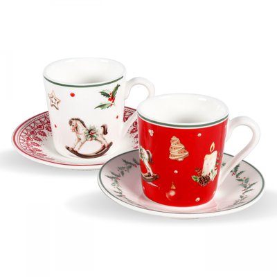 Lot de 6 Tasses, SOUVENIRS D'ANTAN ARD TIME