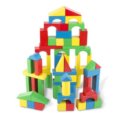 100 blocs en bois MELISSA & DOUG