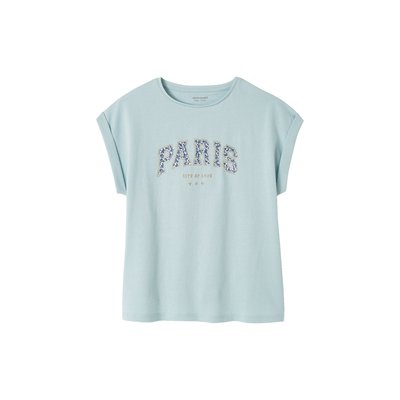 T-shirt à message motifs fleurs VERTBAUDET