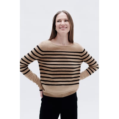 Pull droit col bateau cachemire MZOELY CAROLL
