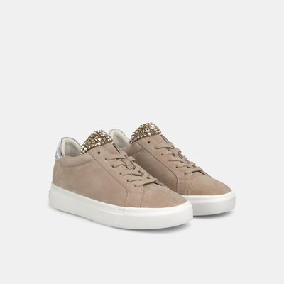 Baskets en cuir avec détail de strass sur la languette ALMA EN PENA
