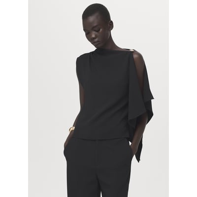 Blouse à col asymétrique MANGO
