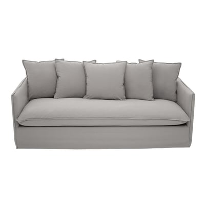 Linen Scatterback 3 Seater Sofa with Envelope Finishing SO'HOME