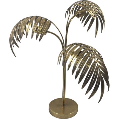 Lampe de table design feuilles en métal finition bronze RECOLLECTION