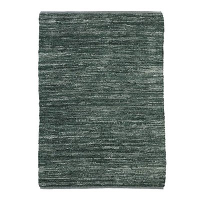 Tapis en cuir tressé burgundy THE DECO FACTORY