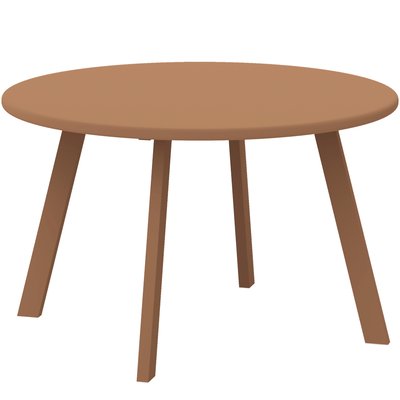 Table basse de jardin d'appoint style nordique Ø 70 x 42H cm métal époxy OUTSUNNY
