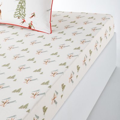 Fixleintuch St Moritz, Baumwoll-Perkal, Umschlag 30 cm LA REDOUTE INTERIEURS