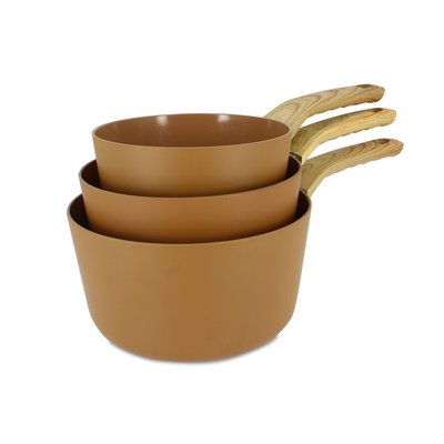 Set de 3 casseroles en aluminium, COLORAMA MENASTYL