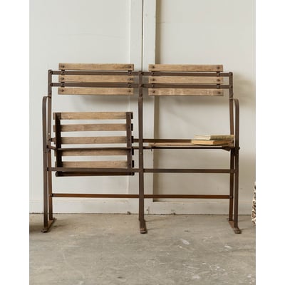Double fauteuil rabattable Ernest N°1607 - Bon état DEBONGOUT