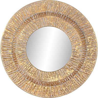 Miroir en métal effet doré texturé RECOLLECTION
