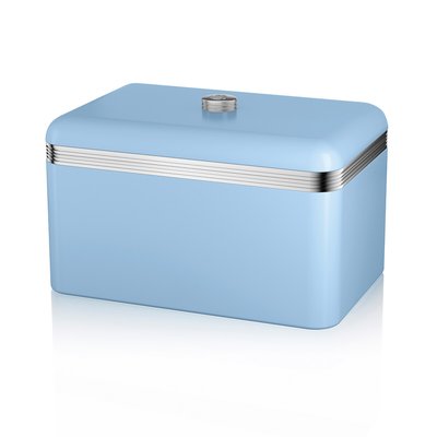 Retro Bread Bin in Blue SWAN