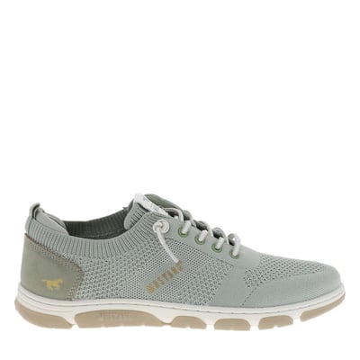 Sneakers bleu marine à talon plat avec une fermeture à lacets élastiqués MUSTANG