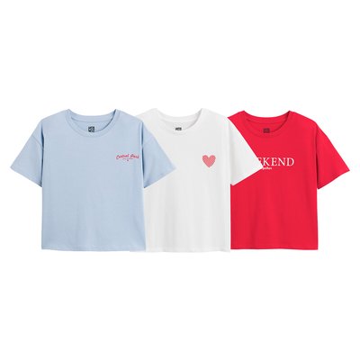 3er-Pack T-Shirts, bedruckt LA REDOUTE COLLECTIONS