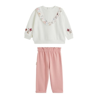 Ensemble bébé sweat et pantalon en molleton Cléo PETIT BEGUIN